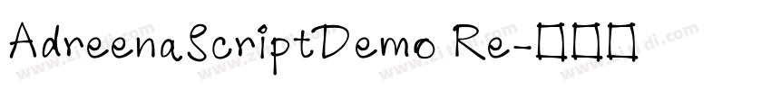 AdreenaScriptDemo Re字体转换